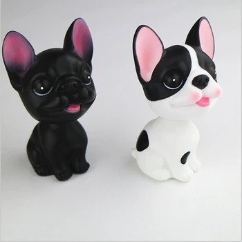 

Car Interior Ornaments Plastic Fiber Simulation Shaking Head Puppy Cute Doll Vehicle Interior Car Decoration Auto products Gifts