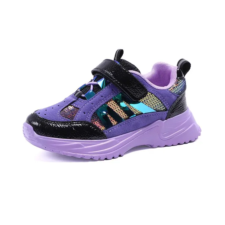 Детская обувь; повседневные кроссовки для девочек; беговая Обувь на платформе для мальчиков; детская Баскетбольная обувь; Молодежная обувь для мальчиков; фиолетовые кроссовки для детей