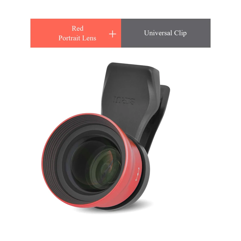 SIRUI Мобильный объектив внешняя зеркальная камера высокого разрешения Набор Универсальный объектив для мобильного телефона макро портретный объектив широкоугольный объектив рыбий глаз - Цвет: Red Portrait