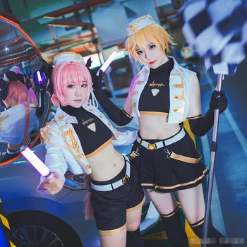 

Anime! Fate Series Joan of Arc Astolfo Type Moon Racing Uniforms Race Suit For Women Free Shipping