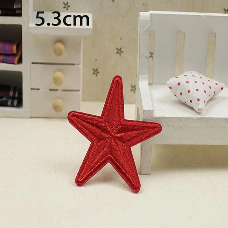 

Small Star Military Embroidery Patches for Clothing Iron on Clothes Jeans Applique Clothes Badge Stripe Sticker Iron-on Transfer