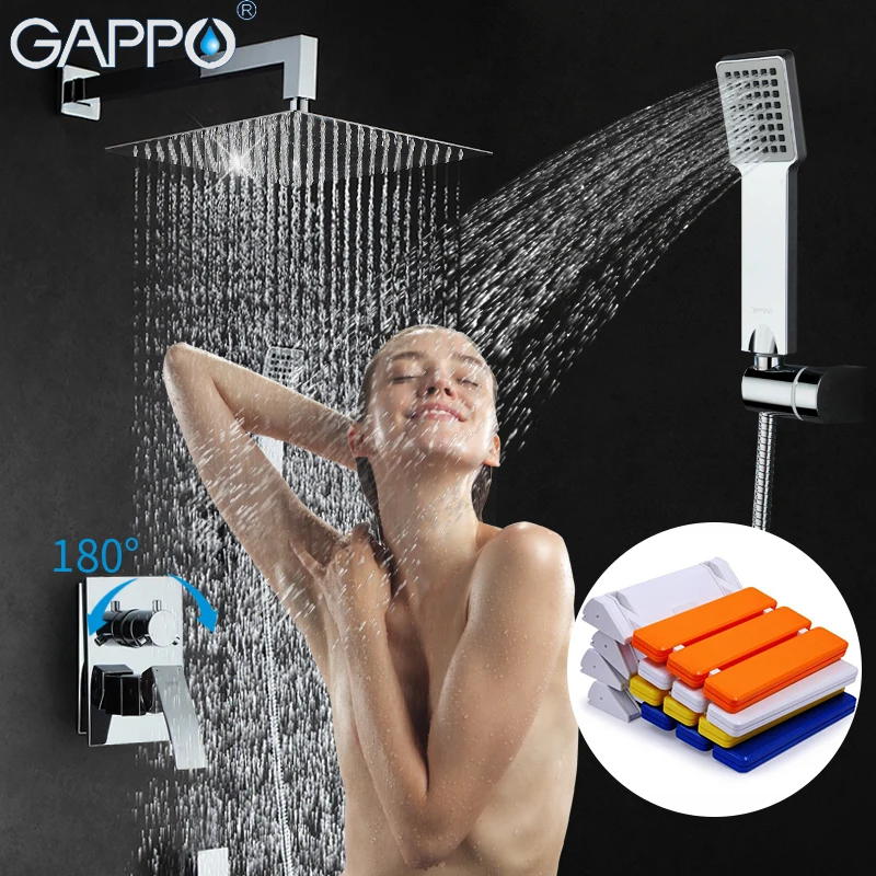 

GAPPO Shower Faucets bathroom faucet mixer Bath tub taps shower head Wall Mounted Shower Seats Shower System
