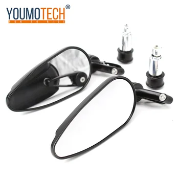

Newest 7/8" 22mm Universal Motorcycle Mirror motorbike Side Mirrors Custom Rearview bar end Mirror For yamaha Honda Suzuki