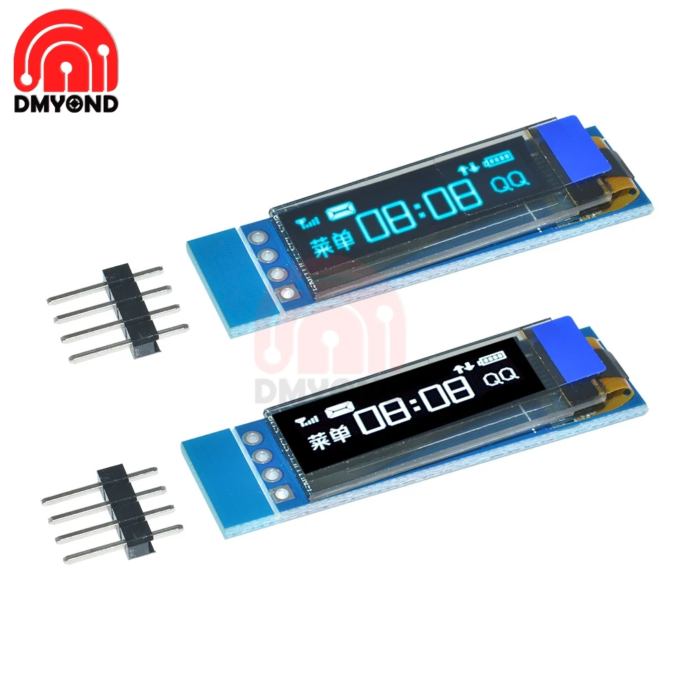 0 91 дюймов 128x32 IIC I2C серийный белый синий OLED ЖК дисплей DIY Oled модуль SSD1306 Драйвер IC DC 3