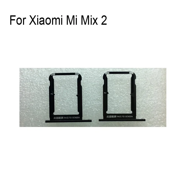 100% Original Silver SIM Card Tray For Xiaomi Mi Mix 2 SD Holder Drawer Parts | Мобильные телефоны и аксессуары