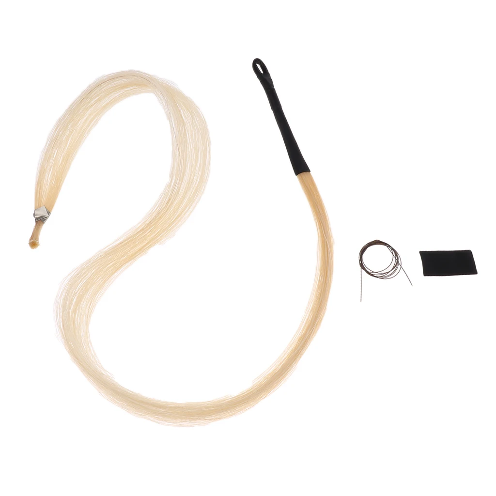 84cm Natural Erhu Bow Horse Hair for Violin Fiddle Parts For Violin Viola Cello Erhu Bows String Instrument