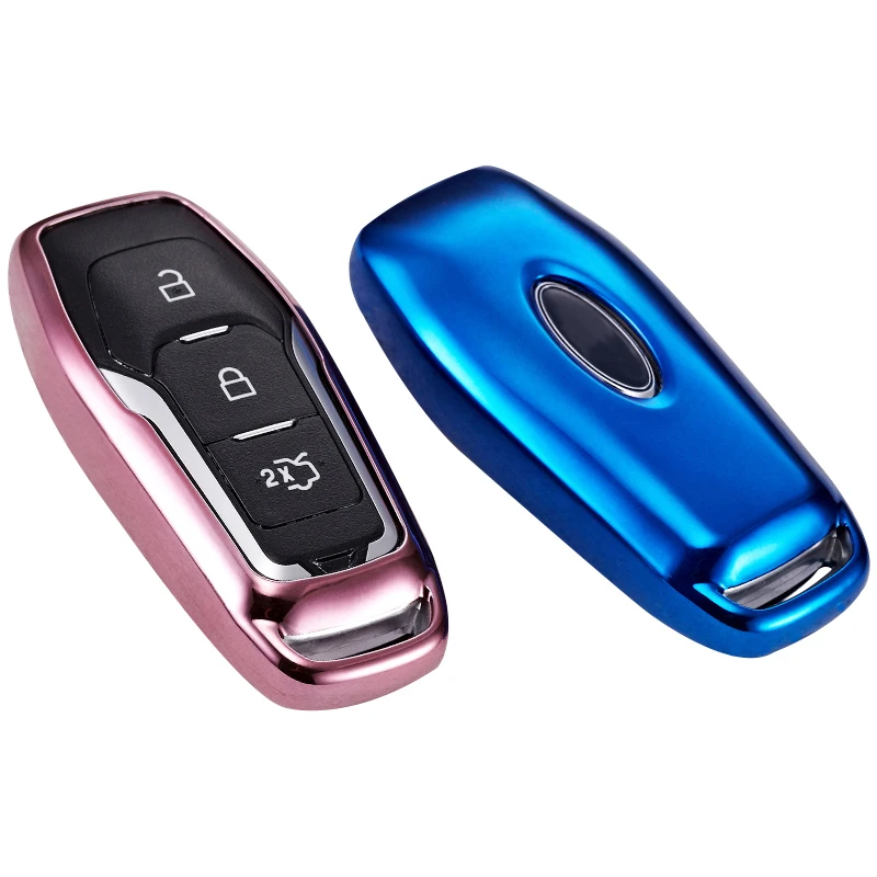 Мягкие TPU чехол ключевую для автомобиля Ford Focus Kuga Mondeo край fiesta Key Shell покрытие автомобиля для укладки чехол для ключей для автомобиль