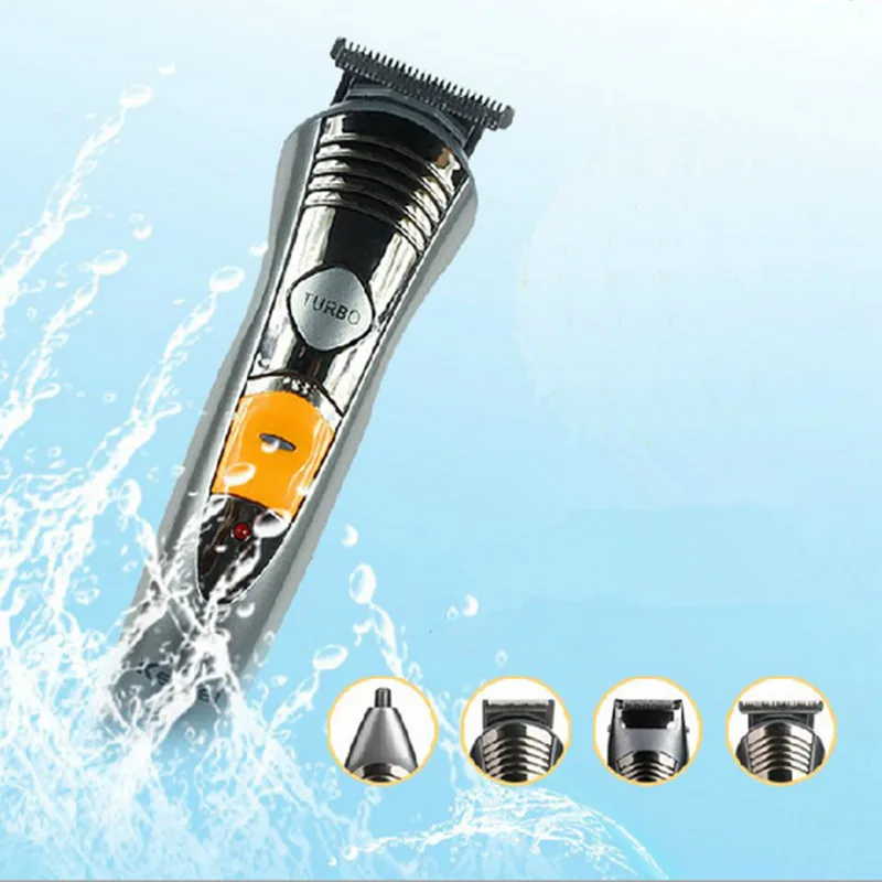 Rechargeable Professional 4 in 1 Hair Clipper Set Mens Waterproof Hair