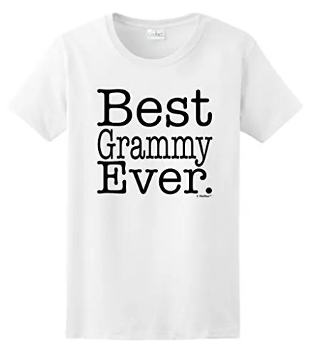 Women's Best Grammy Ever Tee Shirts O-Neck Printing Short Sleeve | Женская одежда