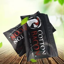 5 Bags High Quality Cotton Bacon rda cotton For RDA RBA Atomizer e cig DIY Electronic Cigarette Heat Wire Organic cotton