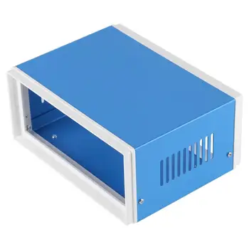 

VBESTLIFE 170*130*80mm Blue Metal Enclosure Project Case DIY Junction Box electrical enclosure switch junction box