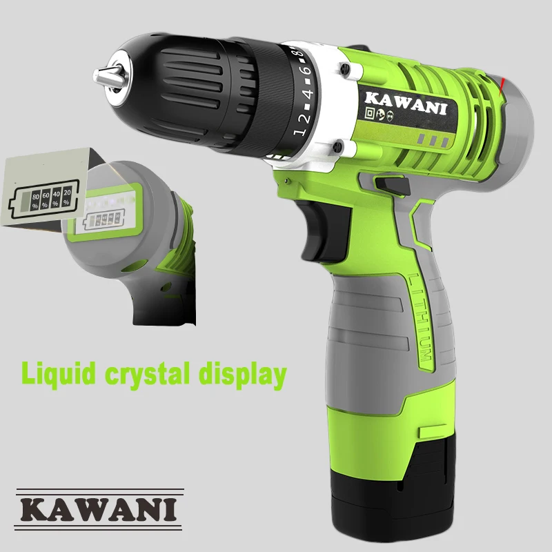 

12V 16.8V 25V Two speed charging drill lithium battery precision electric screwdriver home diy cordless drill bit power tool set