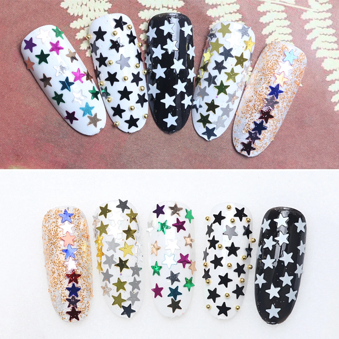 

Butterfly Round Triangle Star Moon Heart 12 Colors Twinkle DIY Slice Paillette Kit Nail Art Glitter Sequins Set Ultrathin Tip