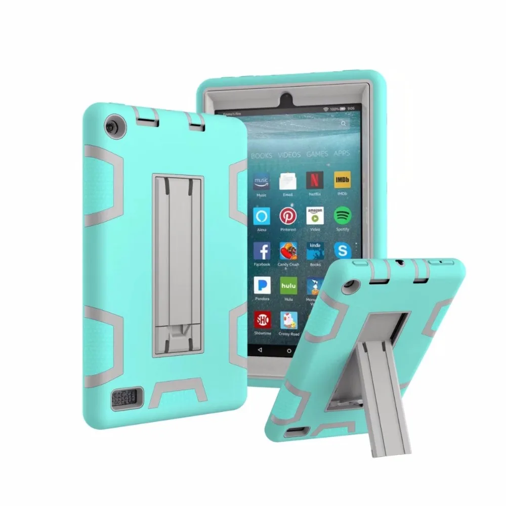 Shockproof Kids 7inch kindle Tablet Cover Silicone Rubber Case For