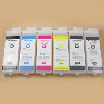 

Fast shipping !!! 12 pcs/lot 260ml Empty refillable ink cartridge without chip for Canon IPF 5000 printer