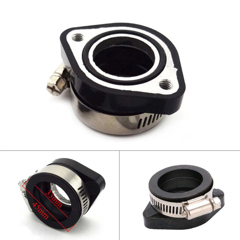 

28mm 35mm Carb Flange Intake Adapter Manifold Boot For VM24 Manifold Intake Top Bike Solid