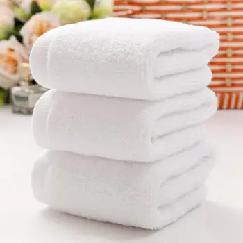 

Soft White Cheap Face Towel Small Hand Towels Kitchen Towel Hotel Restaurant Kindergarten Cotton Towel