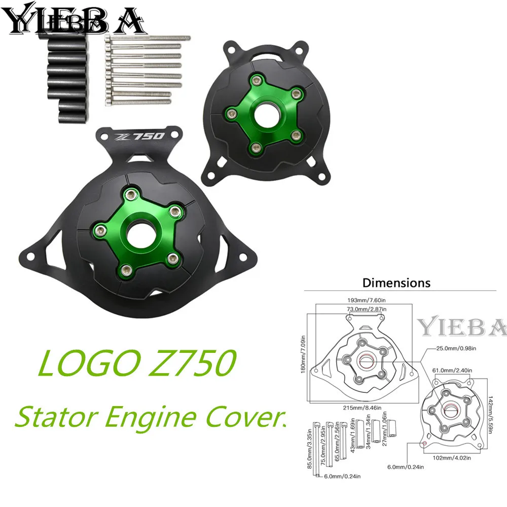 

For KAWASAKI Z750 z750 z 750 Z 750 2007 2008 2009 2010 2011 2012 Accessory Motorcycle Aluminum Stator Engine Covers protective