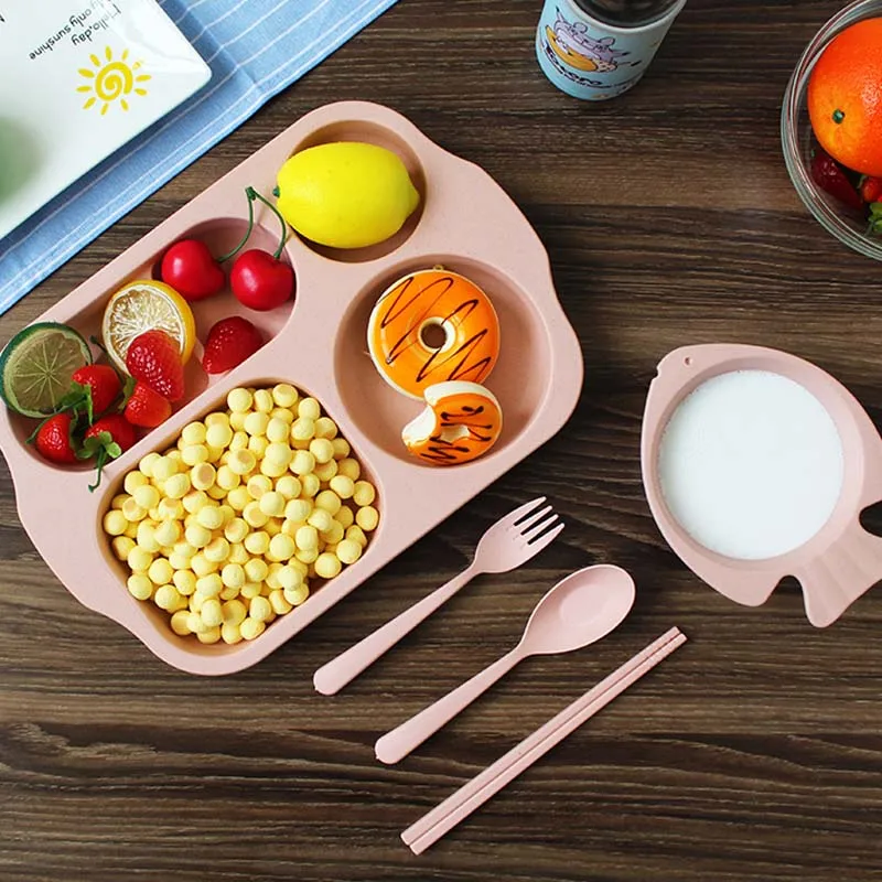 Buy 5Pcs Set Baby Bowls Plate Tableware Children Food
