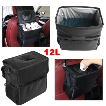 

Car Trash Can Collapsible Washable Waterproof Trash Bag Multi-Function Garbage Accessories Paper Towel Food Bag Accessories