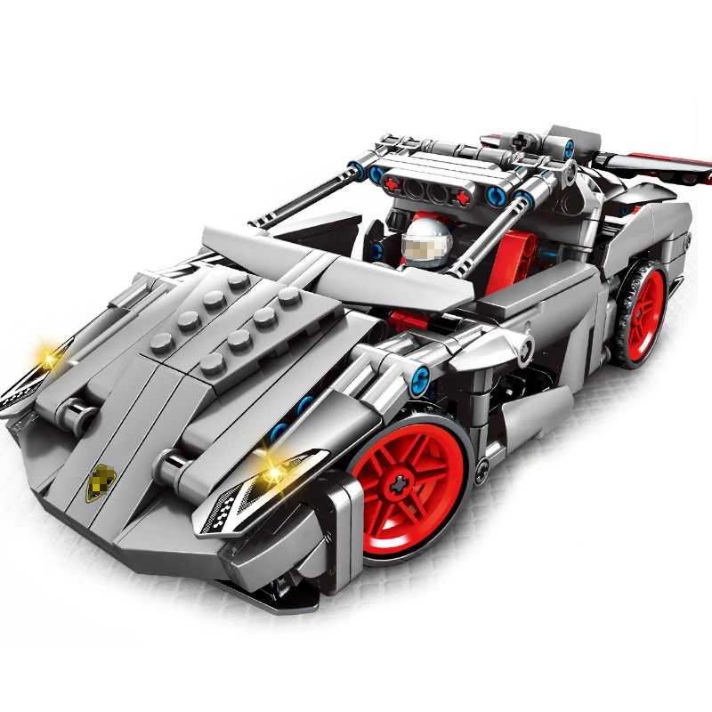 

701400 The Venano MOC Racing Car Sets Building Block Bricks Toys 369Pcs Compatible With Bela Technic
