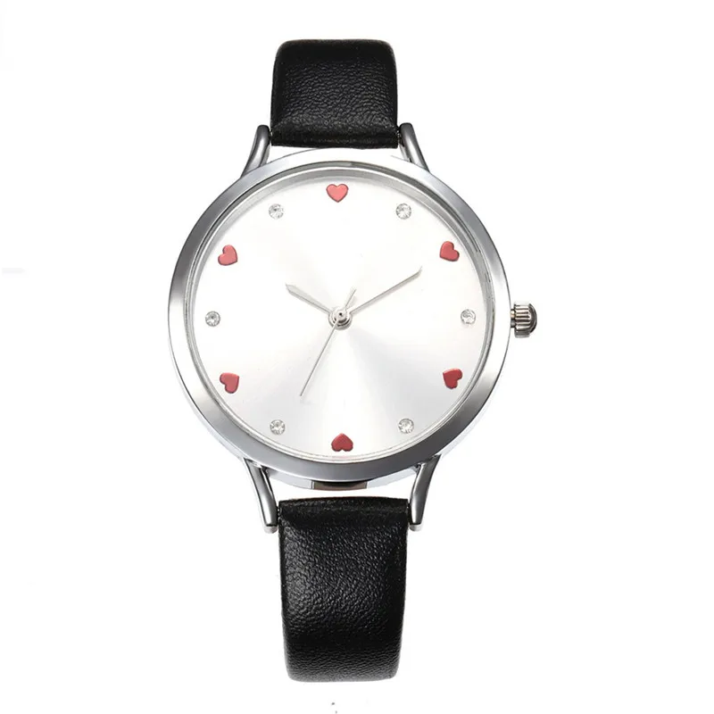 Горячие женские часы Best продавцы кварцевые часы минималистские Дамы Relogio Feminino Marque есть любовь форма в циферблате @ 50