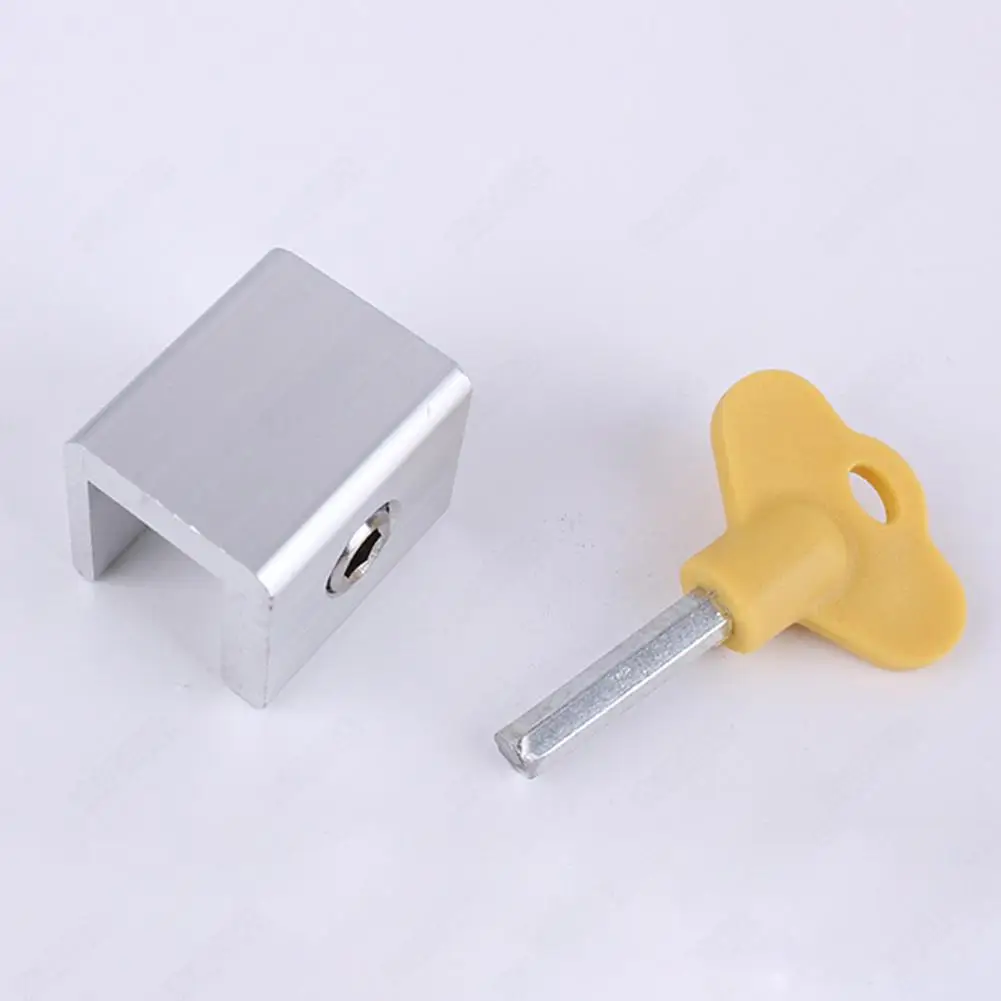 

Aluminum Sliding Door Locks Adjustable Window Locks Set Stop Door Frame Security Locks