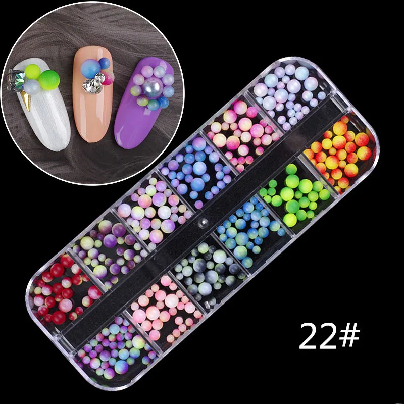 

12 Color/Box Nail Crystal Colorful Jelly Rhinestones 3D Nail Art Decor Glitter Gems Stones Manicure DIY Set Flatback Beads