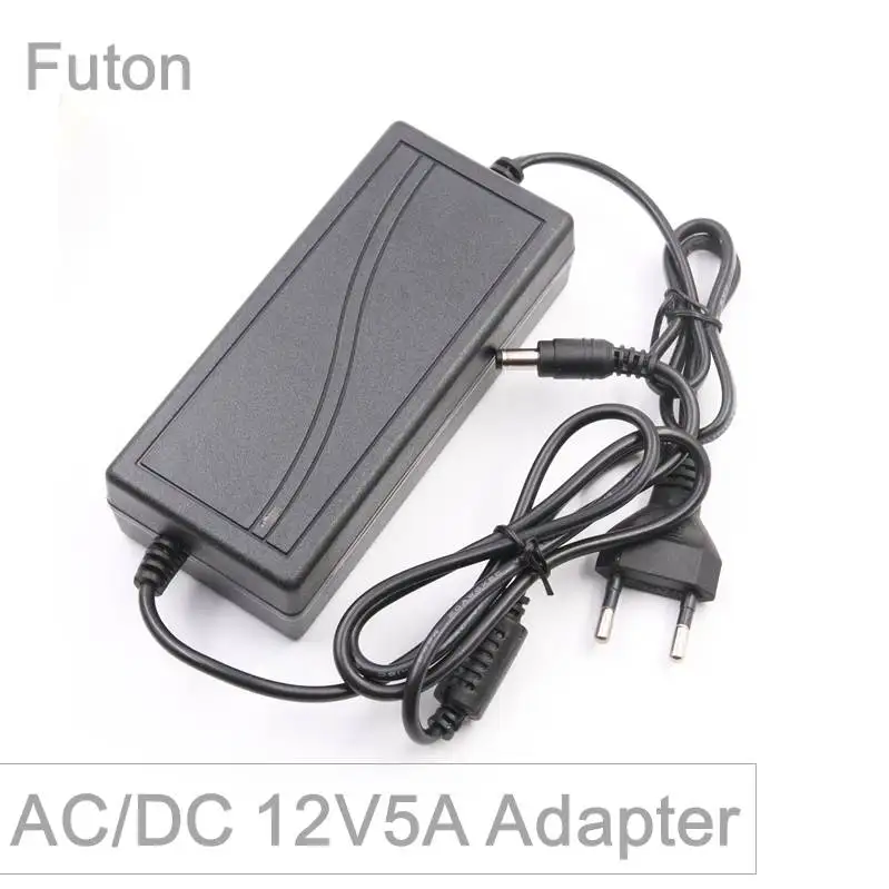 

EU Plug AC110V-220V to DC12V Power Adapter 12V5A(60W) Power Supply For LED Strip Light And DIY