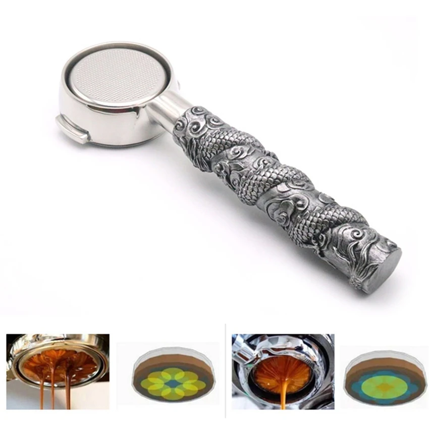  58MM Coffee Machine Handle Bottomless Filter Holder EXPOBAR E61 Stainless Steel Espresso Coffee Mak