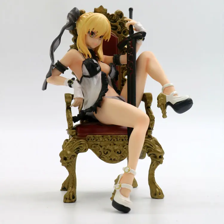 Fate Stay Night Black Saber Throne сексуальная пижама модель куклы в коробке японского аниме