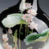 Jingdezhen Sharply Glaze Black Ceramic Vase Lotus Pattern For Modern Home Sitting Room Adornment 4