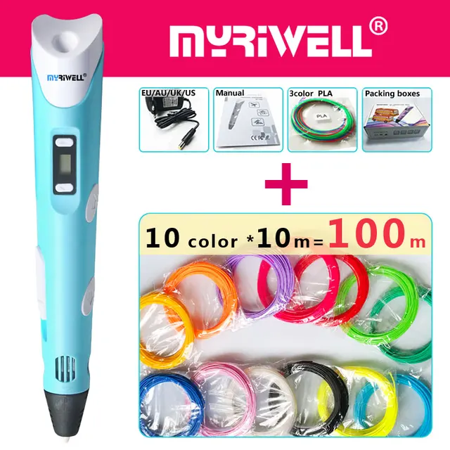 Special Price myriwell 3d pen 3d pens,LED display,100m ABS/PLA Filament,model Smart 3d printing pen Best Gift for Kidspen-3d print pen Special Price myriwell 3d pen 3d pens,LED display,100m ABS/PLA Filament,model Smart 3d printing pen Best Gift for Kidspen-3d print pen