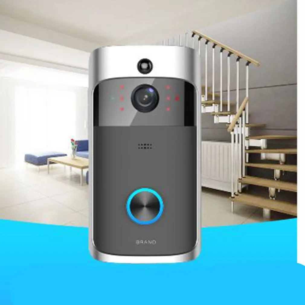 

Visible Doorbell WiFi Wireless Alarm Phone Intercom Remote Smart Home Doorphone Door Viewer Camera