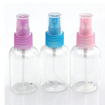 

Volume 50ML Color Random 1Pcs Empty Plastic Perfume Transparent Spray Bottle Free Shipping