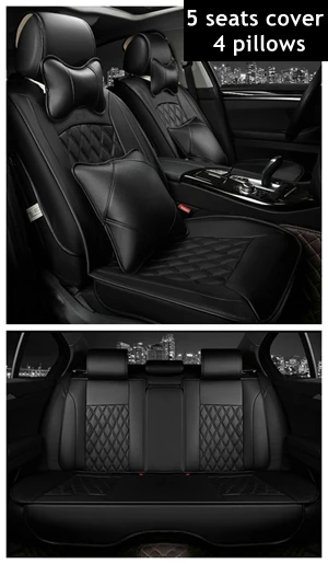5 сидений автомобиля чехол для Opel astra g Astra h Astra j mokka insignia ampera Andhra zafira Karl Combo Марины Agila Vectra - Название цвета: black luxury