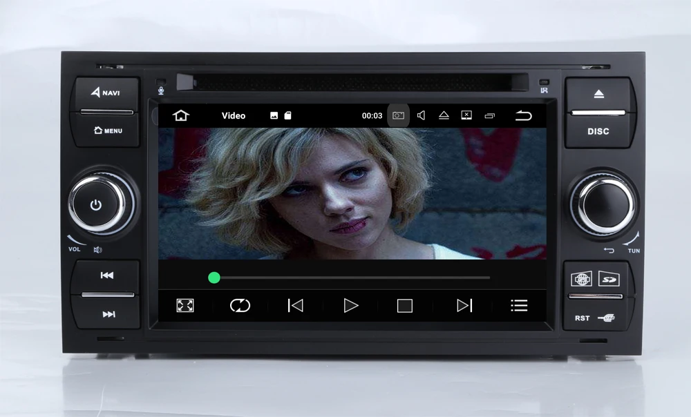Best HIRIOT Car Android 7.1.1 Sat Navi DVD GPS Player For Ford Focus Transit Galaxy Fiesta C-Max Radio BT Mrroir Link 4g/wifi Map DAB 4