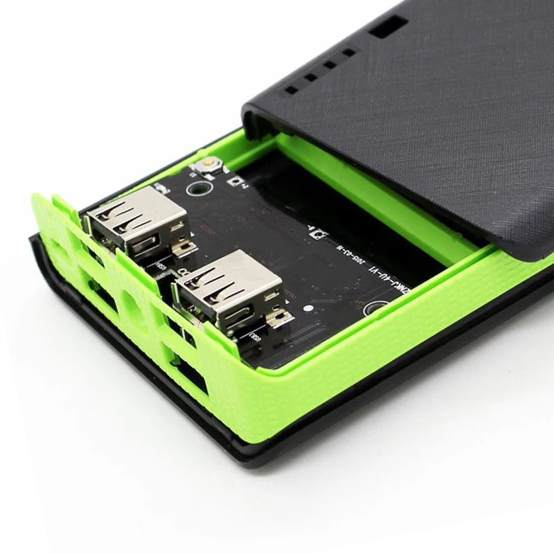 Универсальный 2.1A 4USB Внешний Аккумулятор Чехол 6x18650 зарядное устройство зарядный