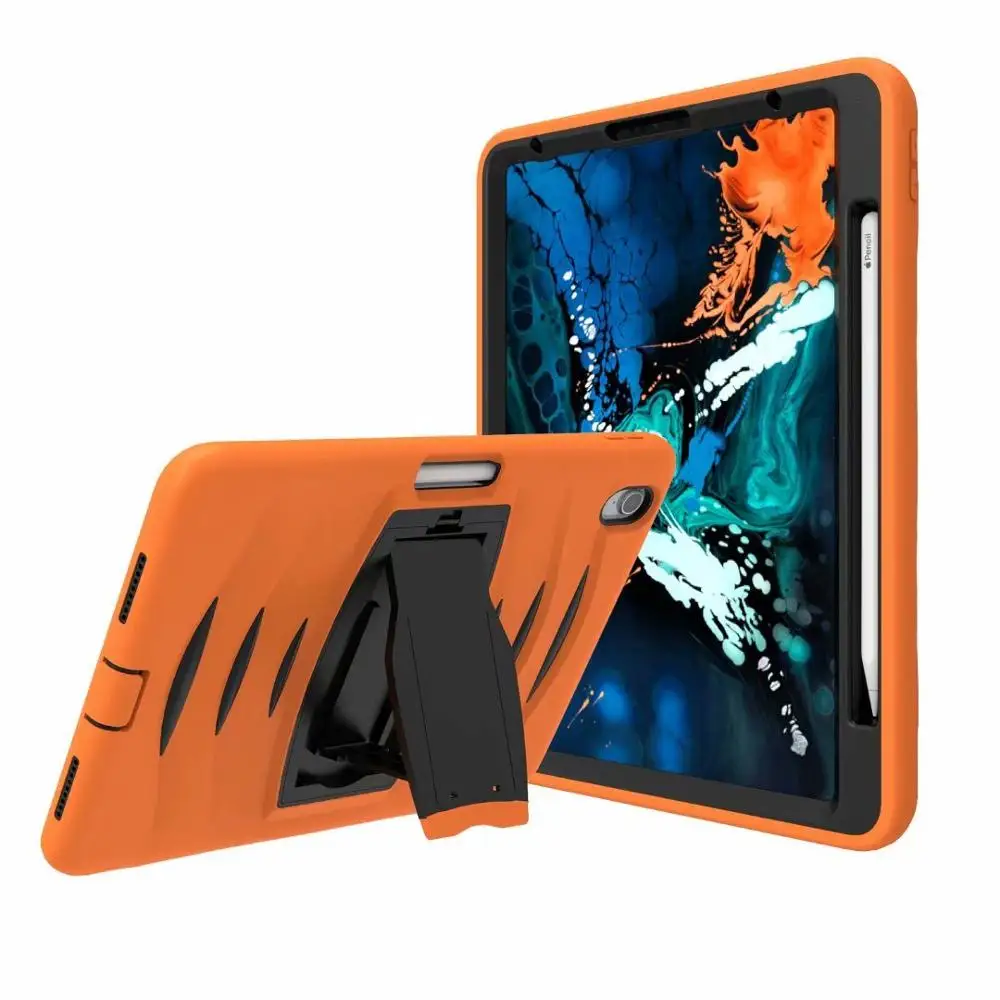 

Conelz For iPad Pro Case 12.9"2018 Silicone + PC Material Bracket with Pen Slot to Protect Shell For Ipad Pro 12.9 Case 2018