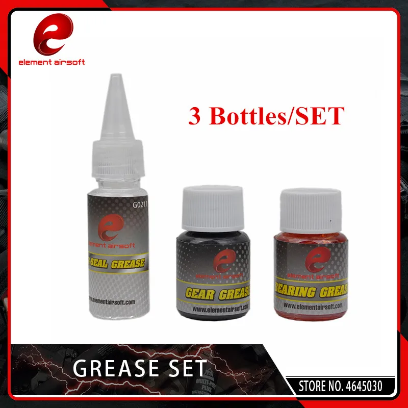 

Element Oil Grease Set Airsoft Gear Air Seal Bearing Grease Transparent for Airsoft Gearbox Hunting Paintball Accessories GB0100