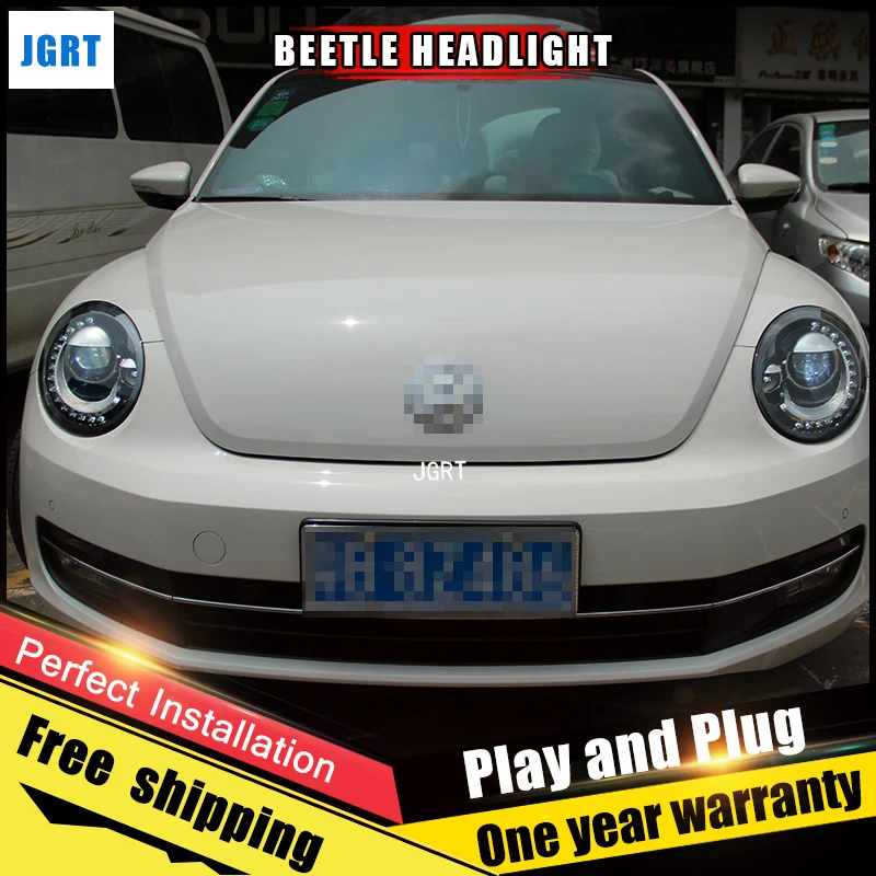 2PCS Car Style LED headlights for VW Beetle 2013 2015 for Beetle head