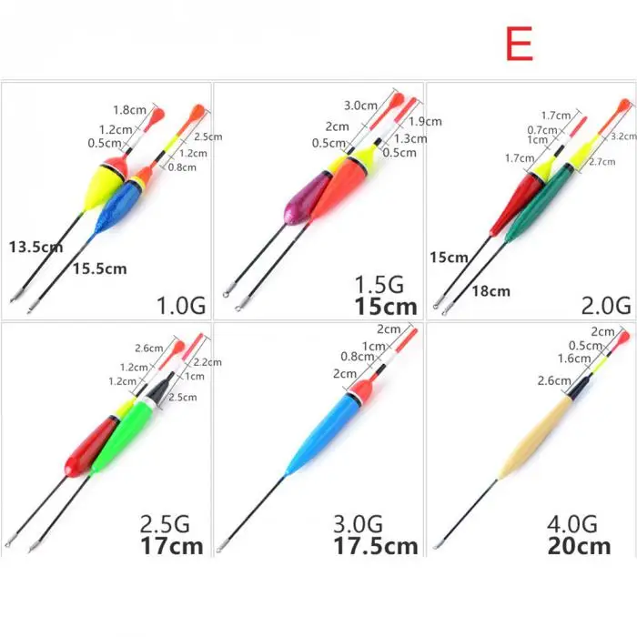 10 шт. разные размеры цвет Ice рыбалка поплавок набор плавающий буй для карпа снасти интимные аксессуары C55K распродажа