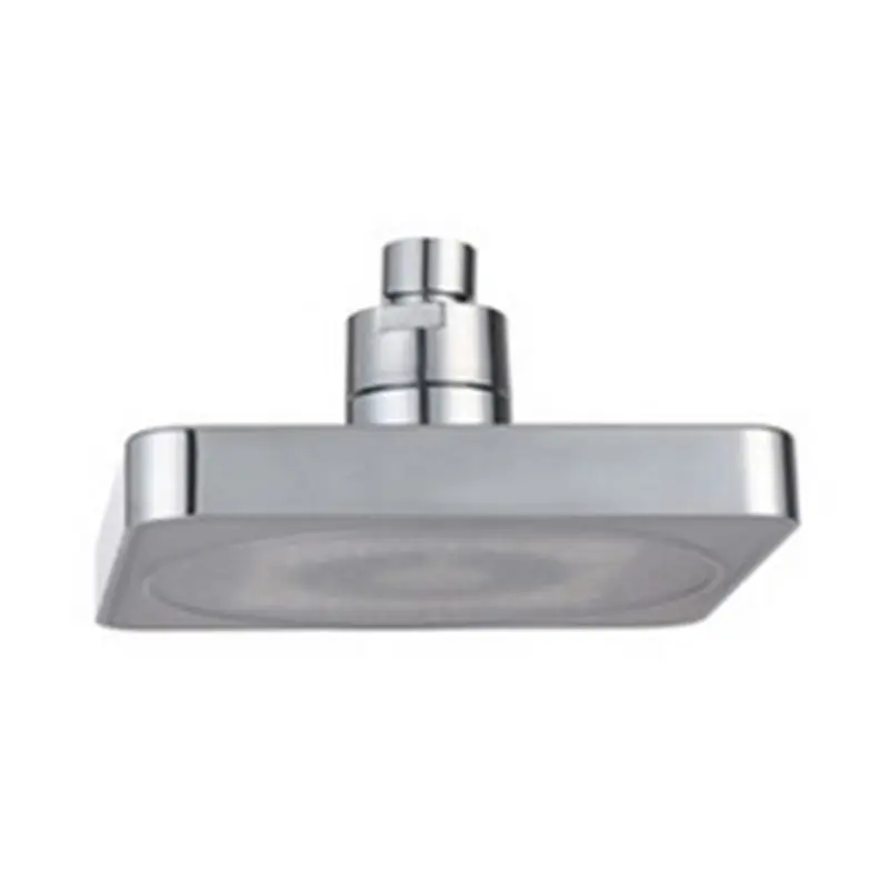 

Square Rainfall Shower Head Temperature Control LED 3Colors Changing Spary Light Water Chromed Sprinkler For Bathroom