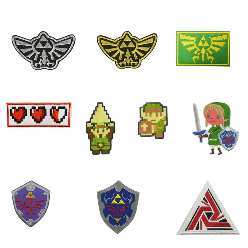 

Legend of Zelda Hyrule's Royal Crest Uniform Hylian Shield Tile Screen 8 Bit Patches ALIENS USCSS NOSTROMO Embroidered patch