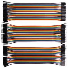 Miroad 120pcs Breadboard Jumper Wires for Arduino 40pin Male to Female, 40pin Male to Male, 40pin Female to Female