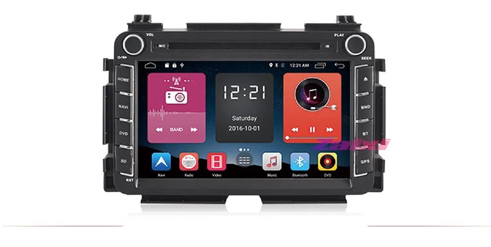 ZaiXi Touch screen Android car Audio for Honda HR-V HRV 2014~2019 support GPS navi Ipod BT radio mic Media Navigation system 7