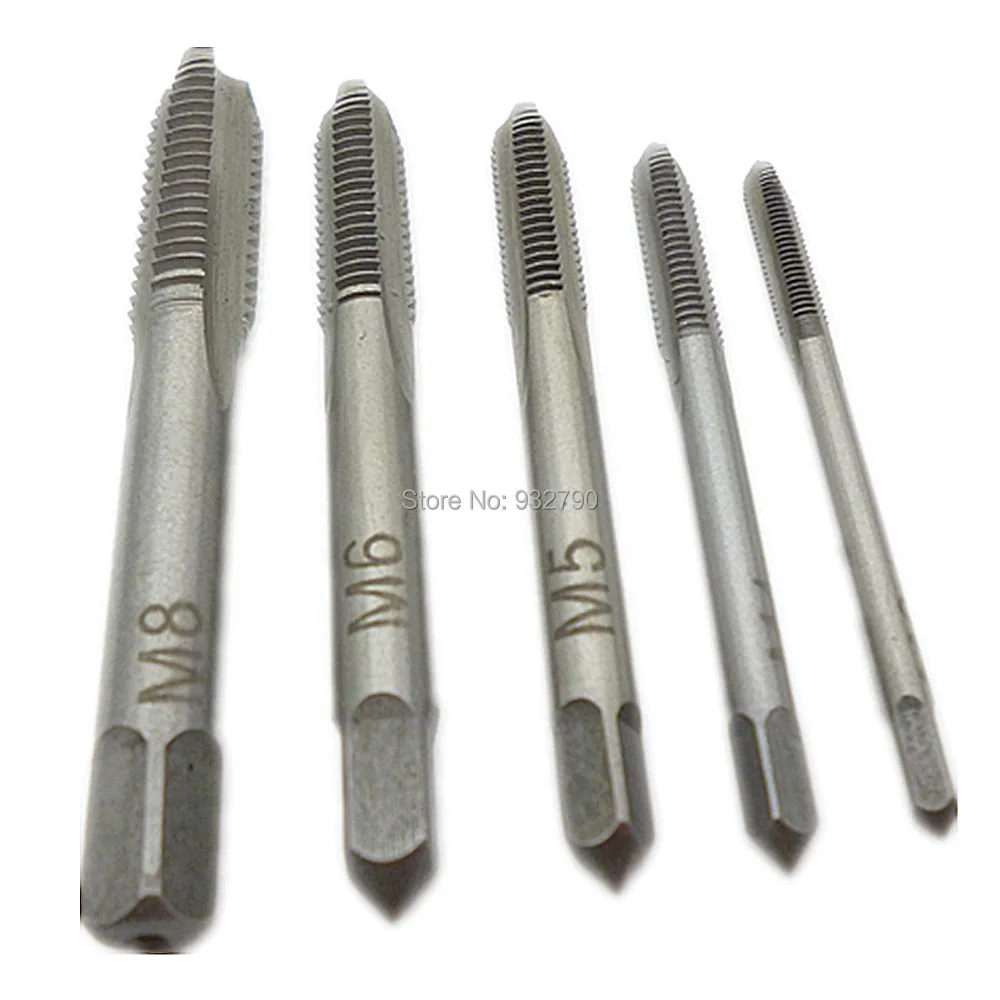 3 Flutes Hand Screw Thread Straight Metric Plug Taps