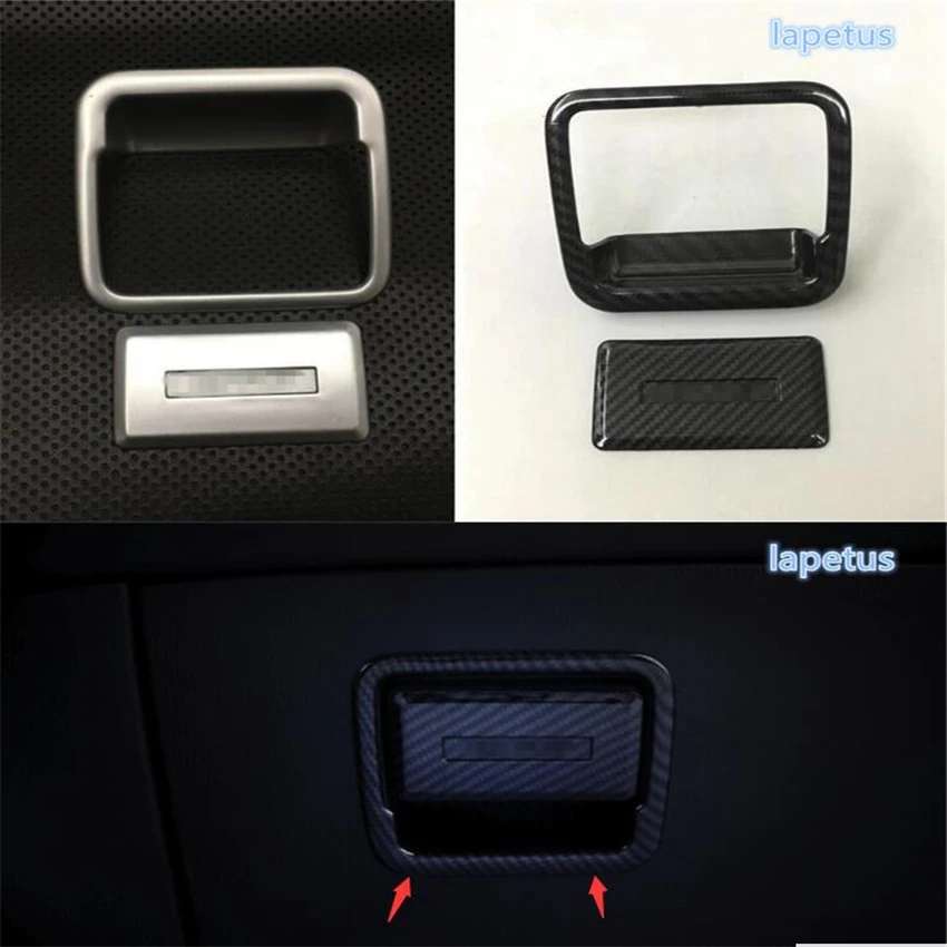 

Lapetus Copilot Glove Storage Box Handle Decoration Frame Cover Trim 2 Piece ABS For Mazda CX-5 CX5 2017 2018