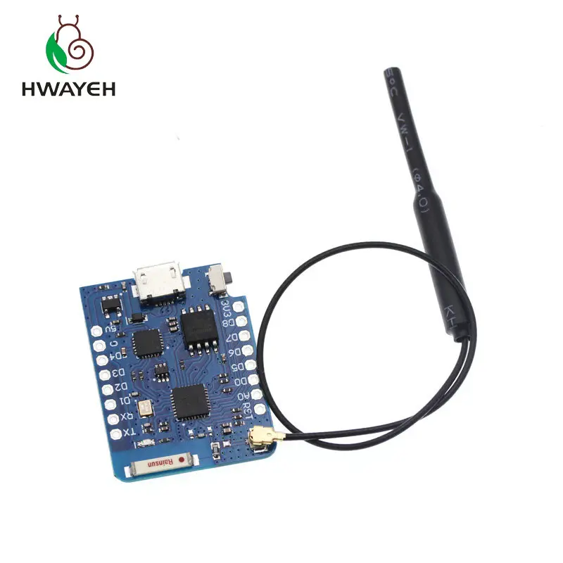 Внешняя антенна WEMOS D1 Mini Pro 16 Мб разъем NodeMCU на базе ESP8266 поддержка Wi Fi макетная