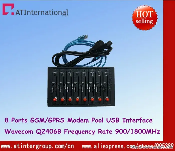 Q2406B Module 8 Ports GSM GPRS Modem Pool USB 900 1800MHz IMEI change